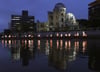 Blick auf das Friedensdenkmal in Hiroshima.