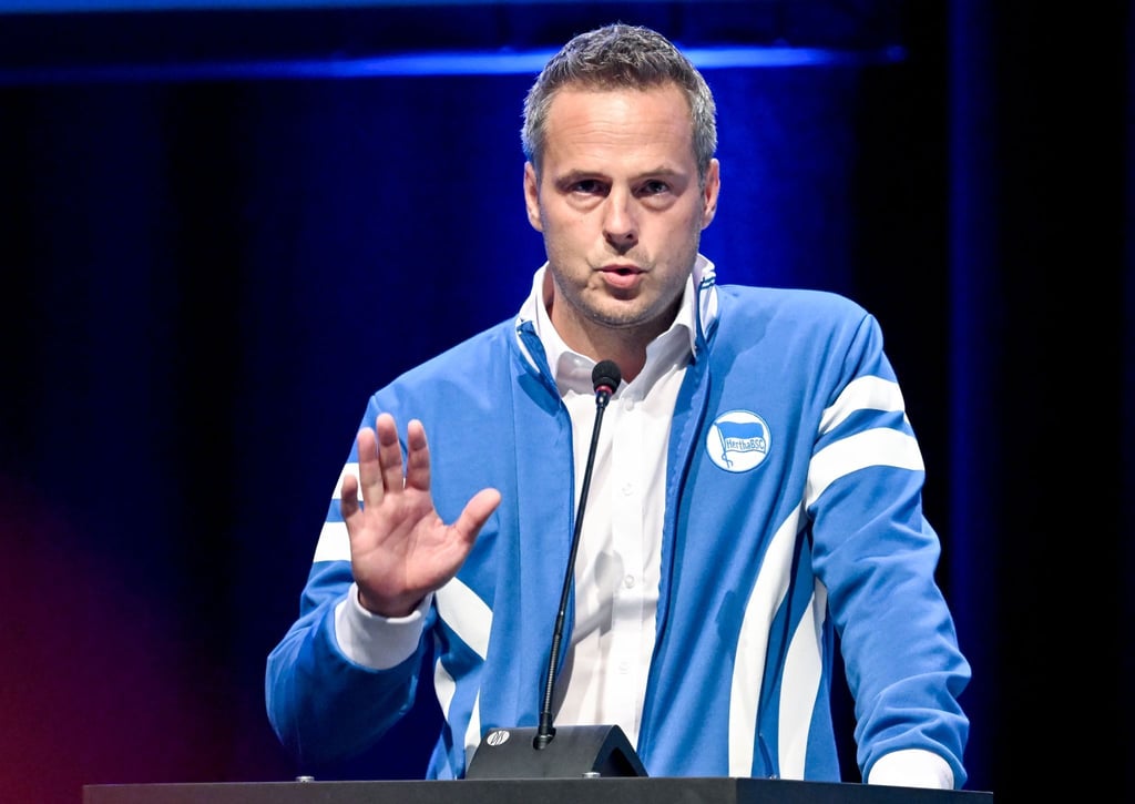 Der neugewählte Präsident des Sportclubs Hertha BSC, Kay Bernstein.