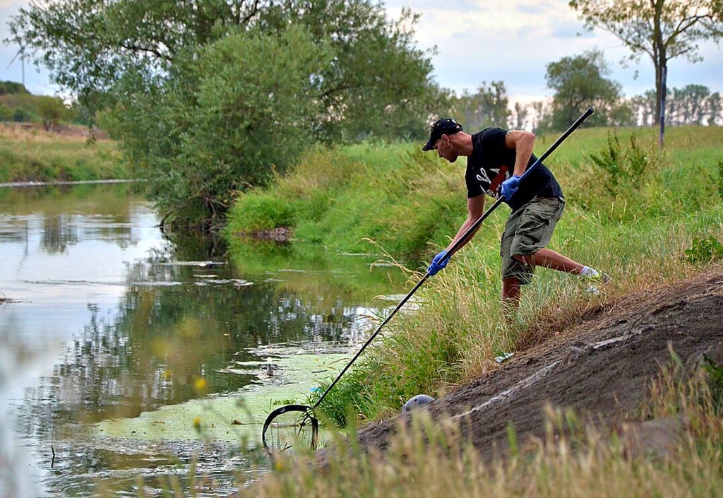 Angler mussten im Jahr 2019 tonnenweise tote Fische aus der Bode in Staßfurt bergen.