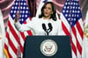 US-Vizepräsidentin Kamala Harris gab die entscheidende Stimme für die einfache Mehrheit ab.