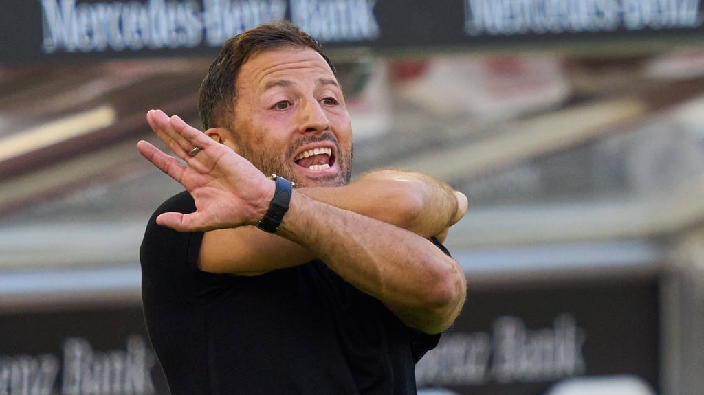 RB-Trainer Domenico Tedesco beim 1:1 in Stuttgart: "So ist der Fußball"