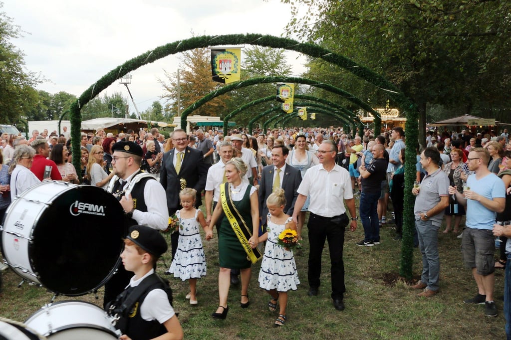 Hier zu sehen das Weinfest Jessen im Jahr 2019.