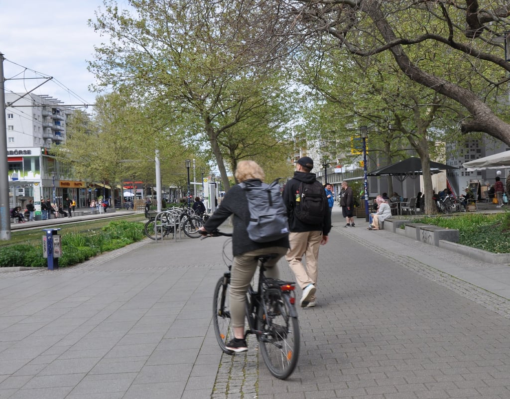 Konfliktpotenzial auf dem Breiten Weg in Magdeburg.