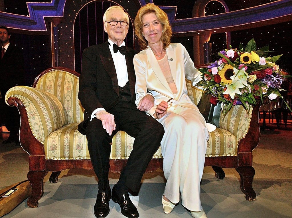 Der Komödiant Vicco von Bülow alias Loriot (l) und seine Schauspieler-Kollegin Evelyn Hamann.
