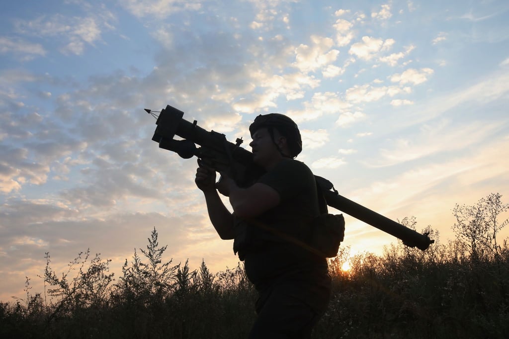 Ein Flugabwehrschütze der ukrainischen Nationalgarde.