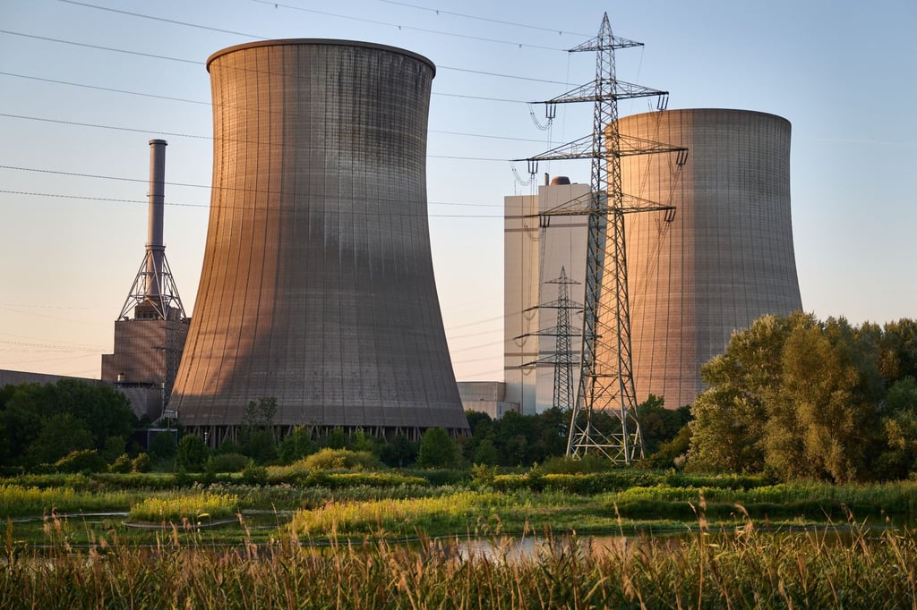 Das Gas- und Dampfturbinenkraftwerk Gersteinwerk an der Lippe.