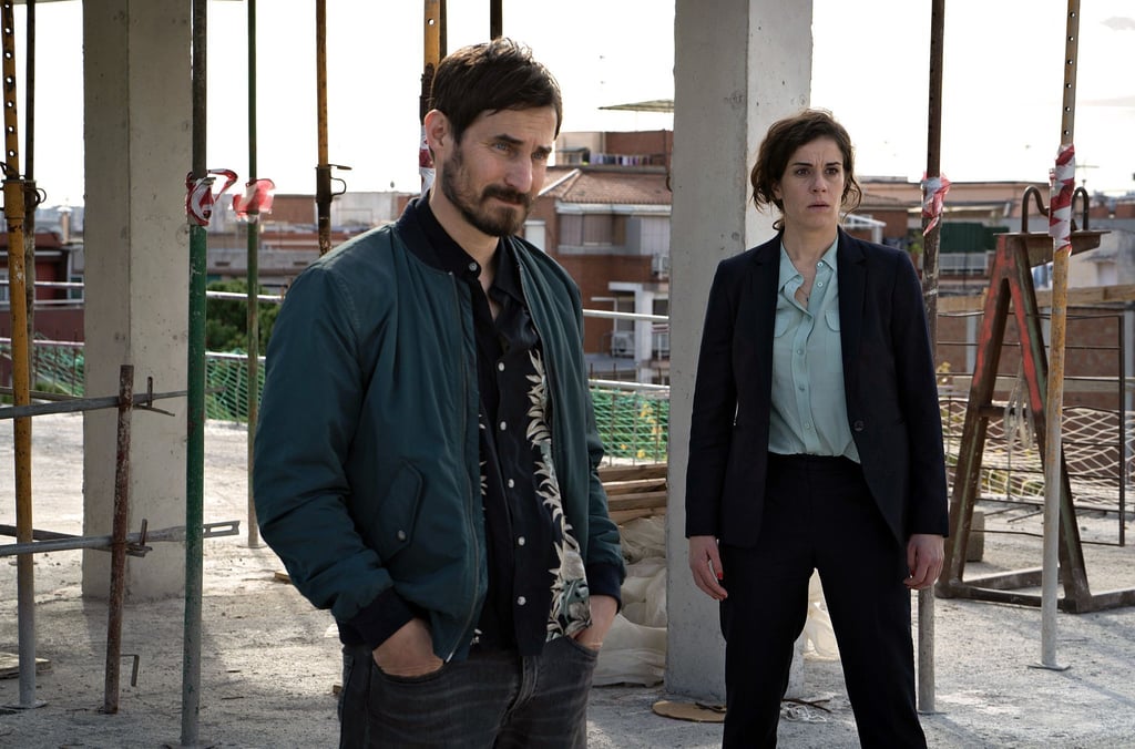 Fina Valent (Anne Schäfer) und Xavi Bonet (Clemens Schick) werden zu einem Tatort auf eine der vielen Baustellen Barcelonas gerufen in einer Szene des "Barcelona-Krimi: Blutiger Beton".