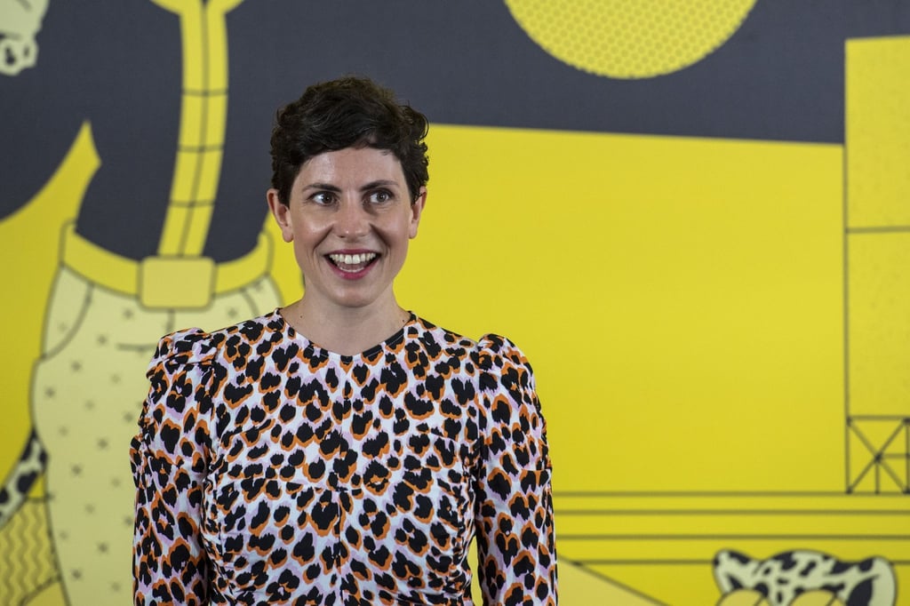 Die deutsche Regisseurin Helena Wittmann beim 75. Internationalen Filmfestival Locarno.