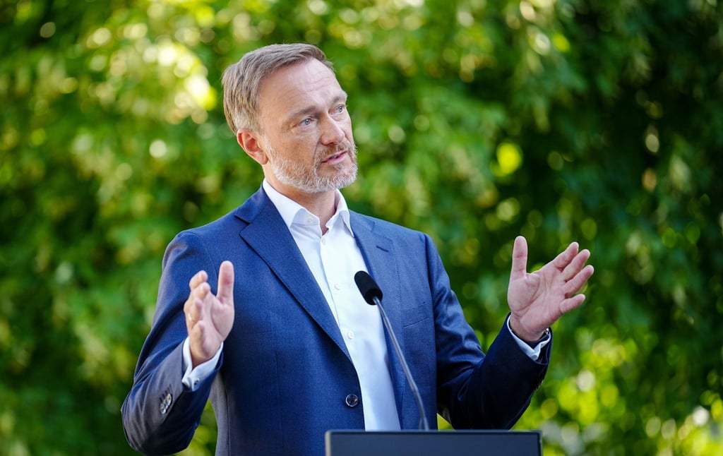Christian Lindner (FDP), Bundesminister der Finanzen, gibt ein Pressestatement Statement zu den Eckpunkten eines Inflationsausgleichsgesetzes.