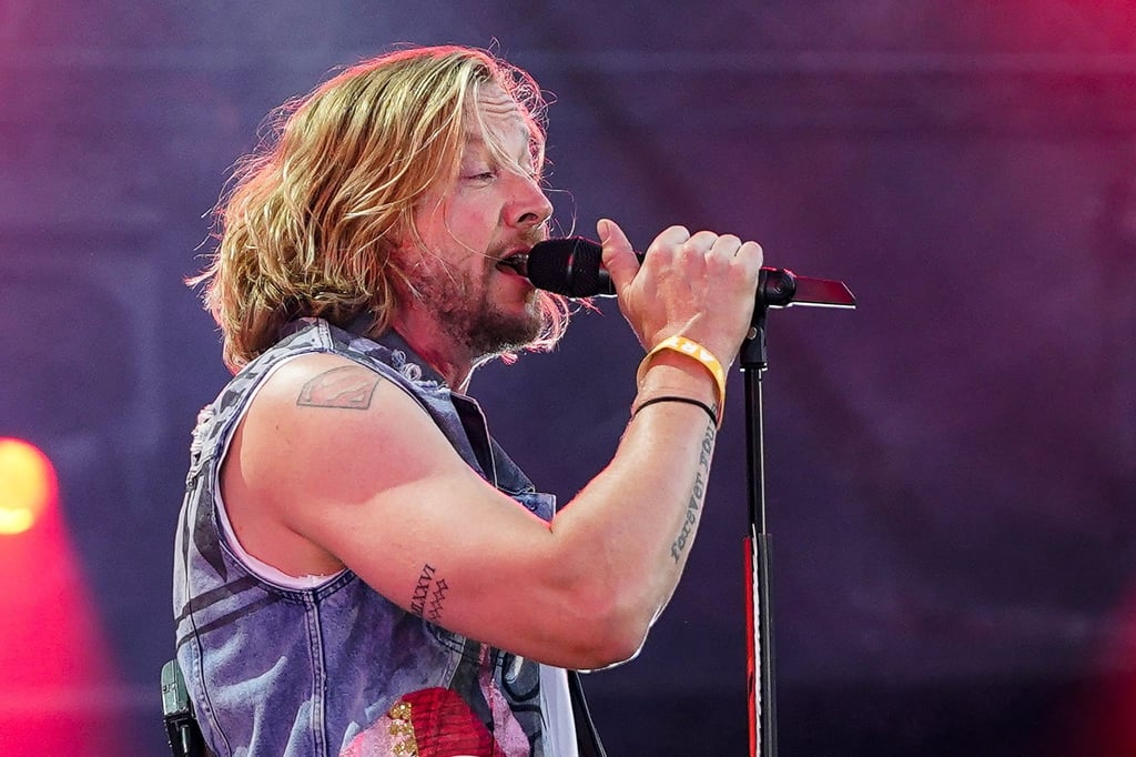 Samu Haber, Sänger und Gitarrist der finnischen Rockband „Sunrise Avenue“.