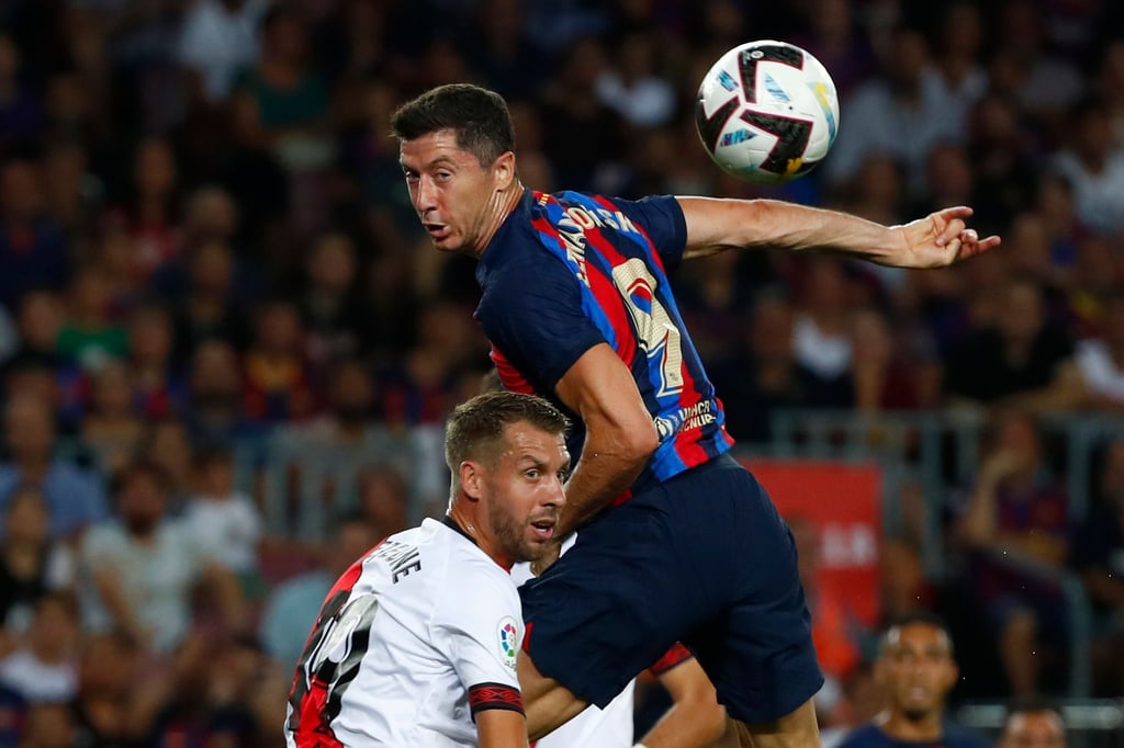 Robert Lewandowski bliebt bei seinem Debüt für den FC Barcelona ohne Treffer.