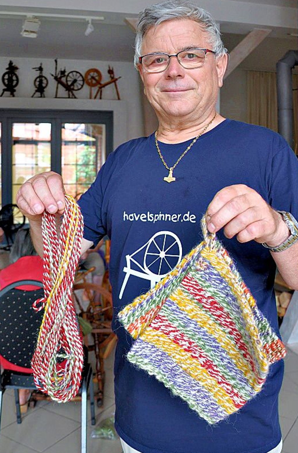 Wie das Ergebnis dieses Spinnens aussieht, zeigt Rainer Wittenburg hier.