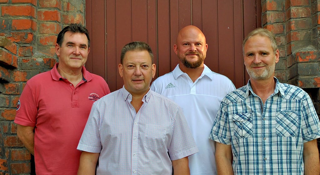 Der Vorstand des Nienburger Wasserturmvereins: Gerd Michael Vogel (von links), Thorsten Schack, Tino Strohmeyer und Frank Schöbe.