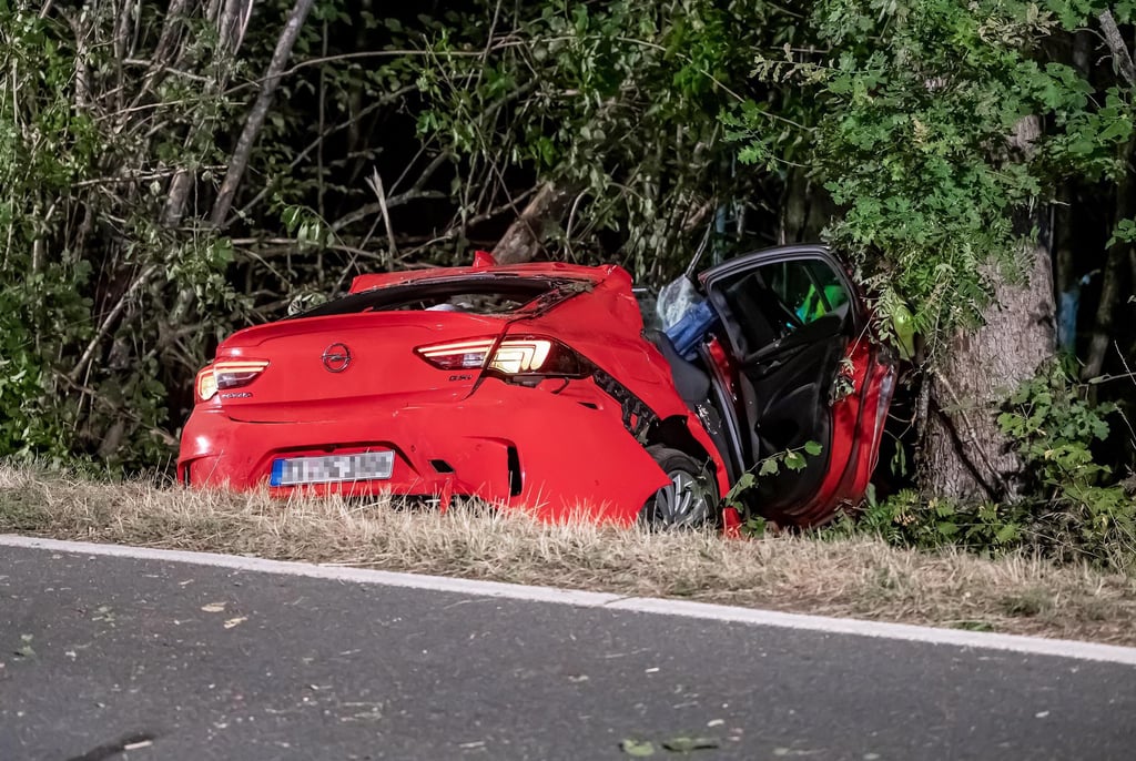 Das mit zwei Männern und einem Mädchen besetzte war in einer Rechtskurve von der Straße abgekommen und gegen Straßenbäume geprallt. Der Fahrer sowie sein Beifahrer wurden dabei tödlich verletzt.