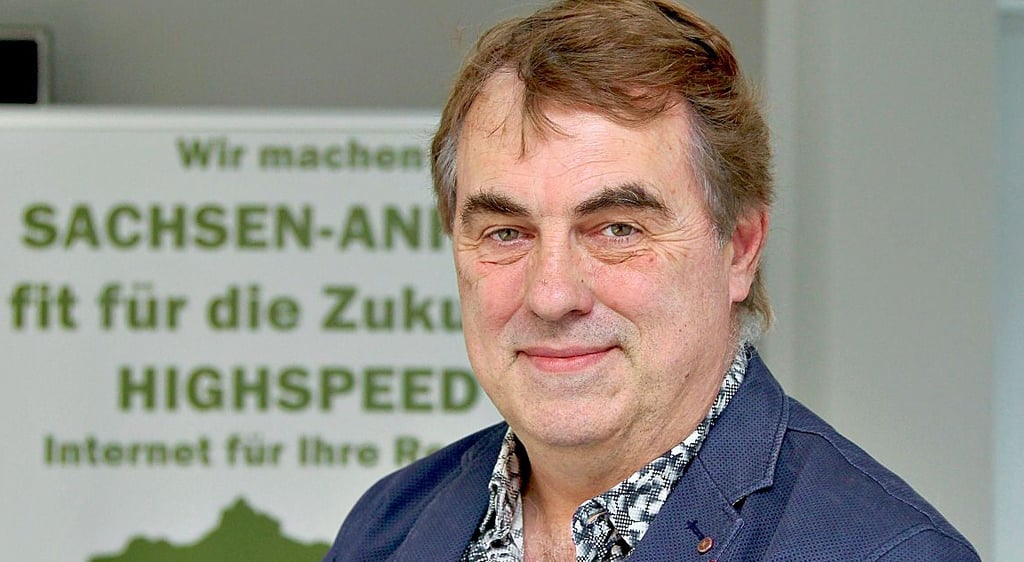 Der Magdeburger MDDSL-Geschäftsführer Andreas Riedel. Schnelles Internet ist sein Hauptgeschäft.
