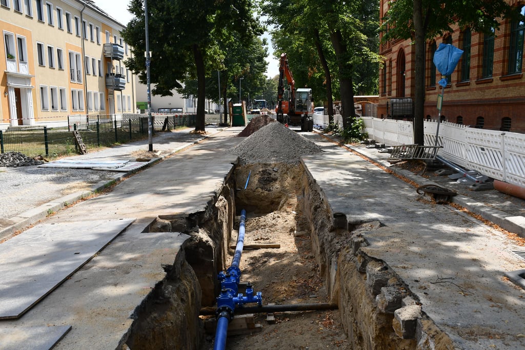 Die Annastraße in Magdeburg-Stadtfeld ist wegen Kanalarbeiten gesperrt.