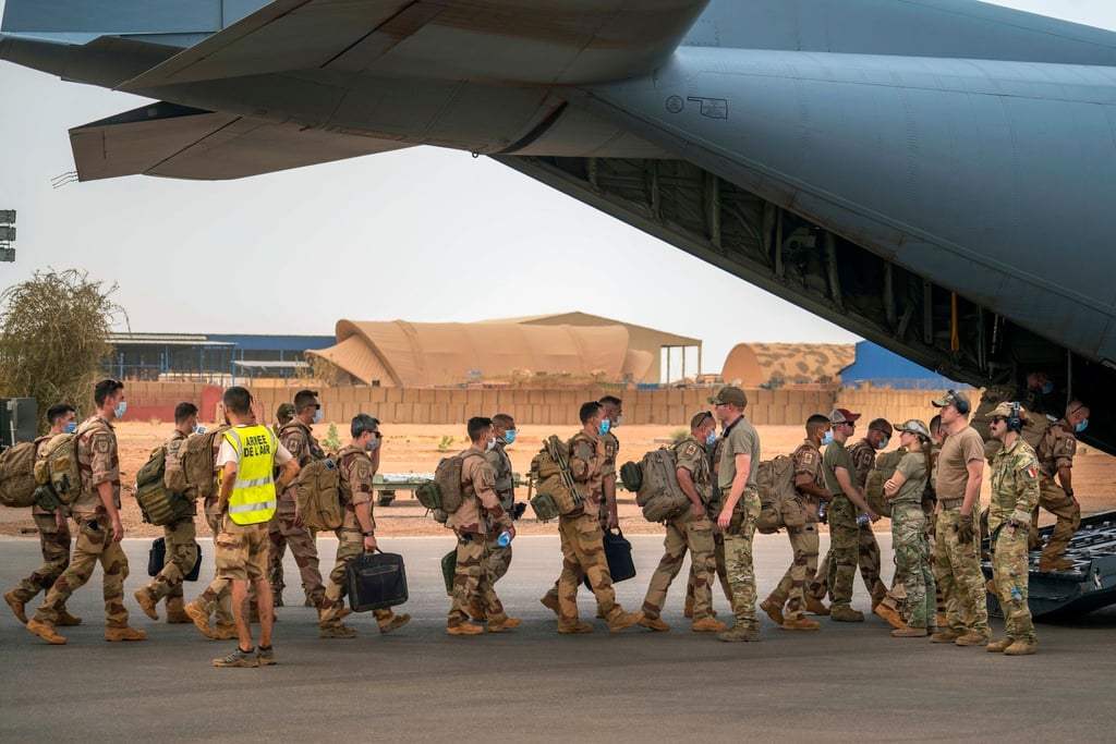 Rückflug nach Hause: Französische Soldaten in Gao.