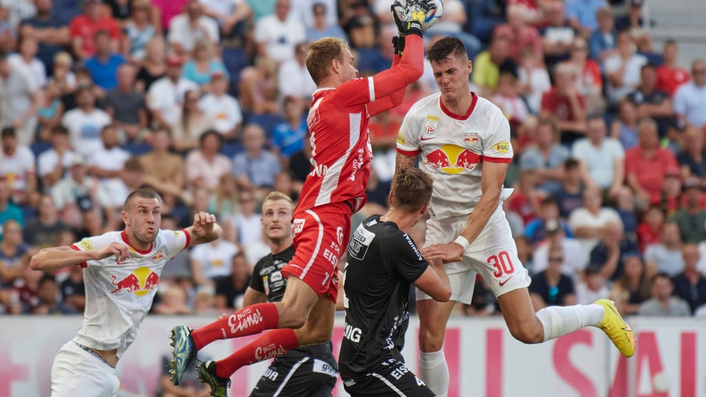 Benjamin Sesko will sich bei Red Bull Salzburg noch weiterentwickeln.