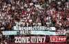 Banner der Fraction Red Pride bei RB Leipzig