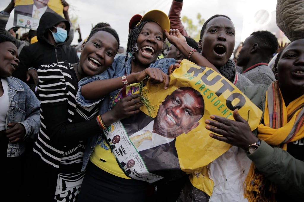 Freude über den Wahlsieg: Anhänger von William Ruto in Eldoret.