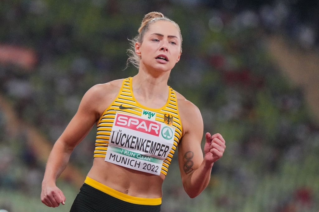 Sprintet über 100 Meter zum Sieg: Gina Lückenkemper.
