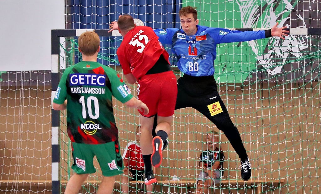 Lange Pässe, Antizipation und Reaktionsschnelligkeit zeichnen Nikola Portner aus. Als Nachfolger von Jannick Green bildet er in der kommenden Saison mit Mike Jensen das Torwartduo des SC Magdeburg.
