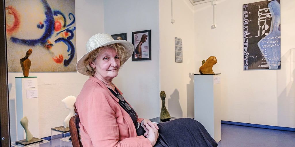 Neuer Raum, neue Ausstellung: Heidrun Feistner ist in Wittenberg schon gut angekommen. 