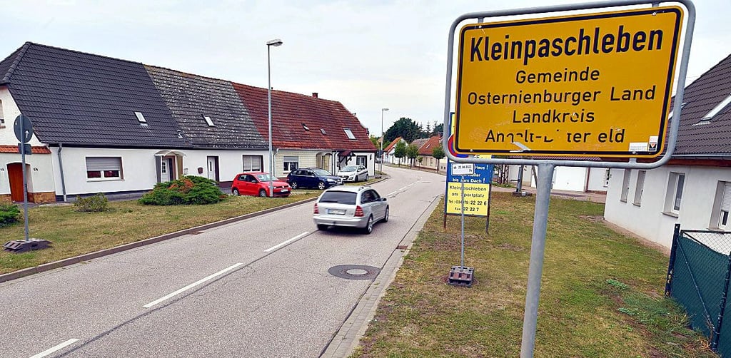 Ortsdurchfahrt in Kleinpaschleben