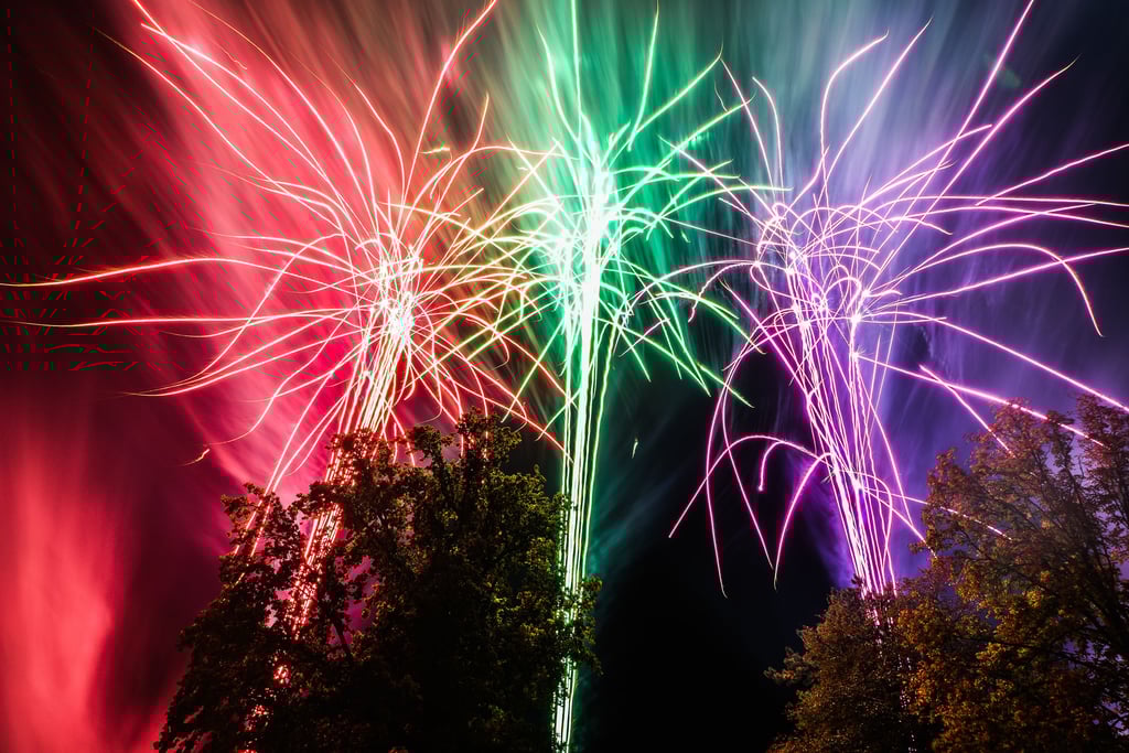 Ein so spektakuläres Höhenfeuerwerk wie 2019 wird es diesmal nicht geben.
