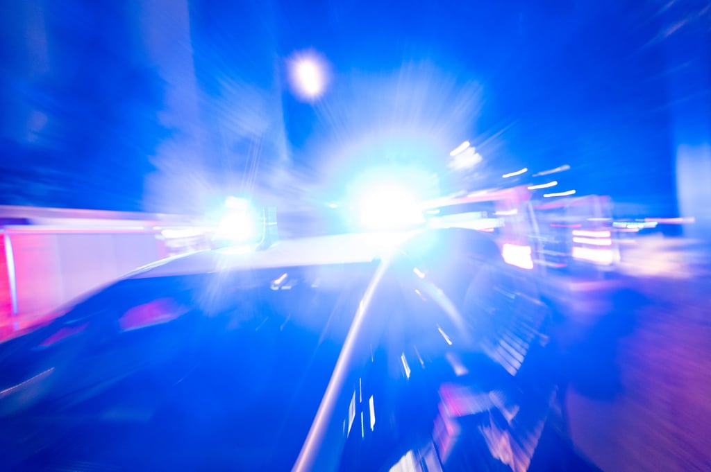 Blaulicht auf einem Polizeifahrzeug.