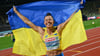 Maryna Bekh-Romanchuk aus der Ukraine gewann EM-Gold im Dreisprung.