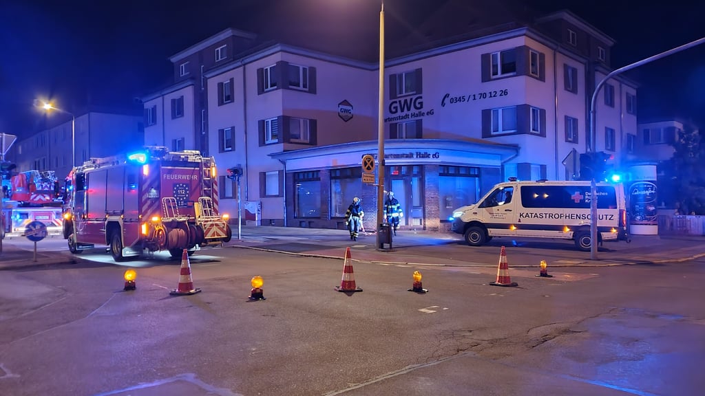 Die Paul-Suhr-Straße wurde während des Einsatzes gesperrt.