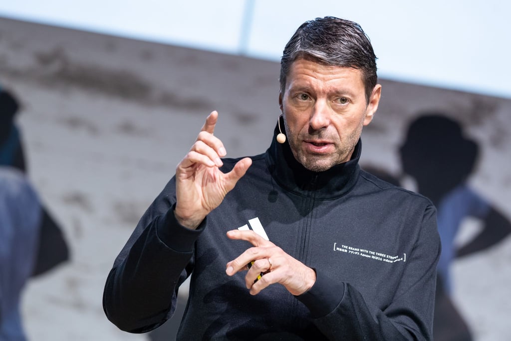Der Adidas-Vorstandsvorsitzende Kasper Rorsted während der Bilanz-Pressekonferenz im März 2019.