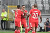 Die Spieler von Benfica Lissabon feiern einen Treffer gegen Dynamo Kiew.