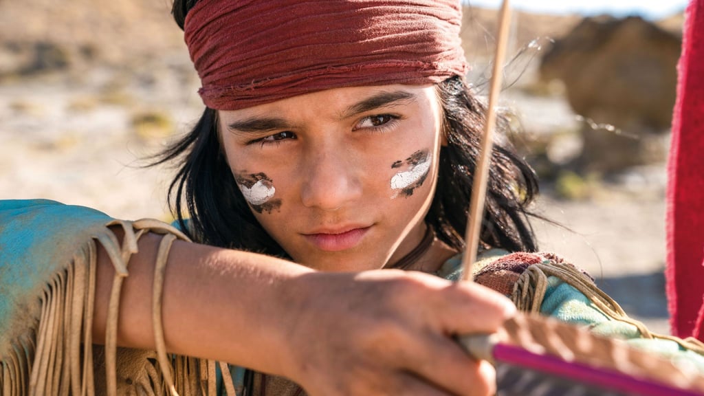Szene aus dem Film „Der junge Häuptling Winnetou“ mit Mika Ullritz.