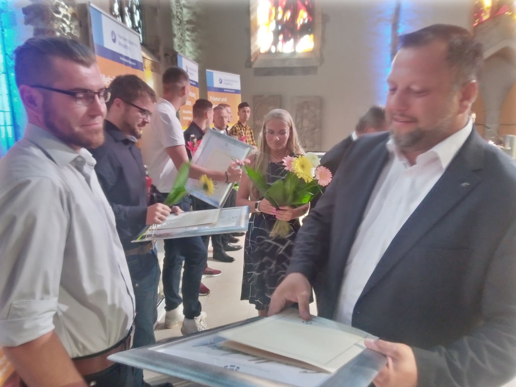 Freisprechung der Handwerker in der Magdeburger Johanniskirche.