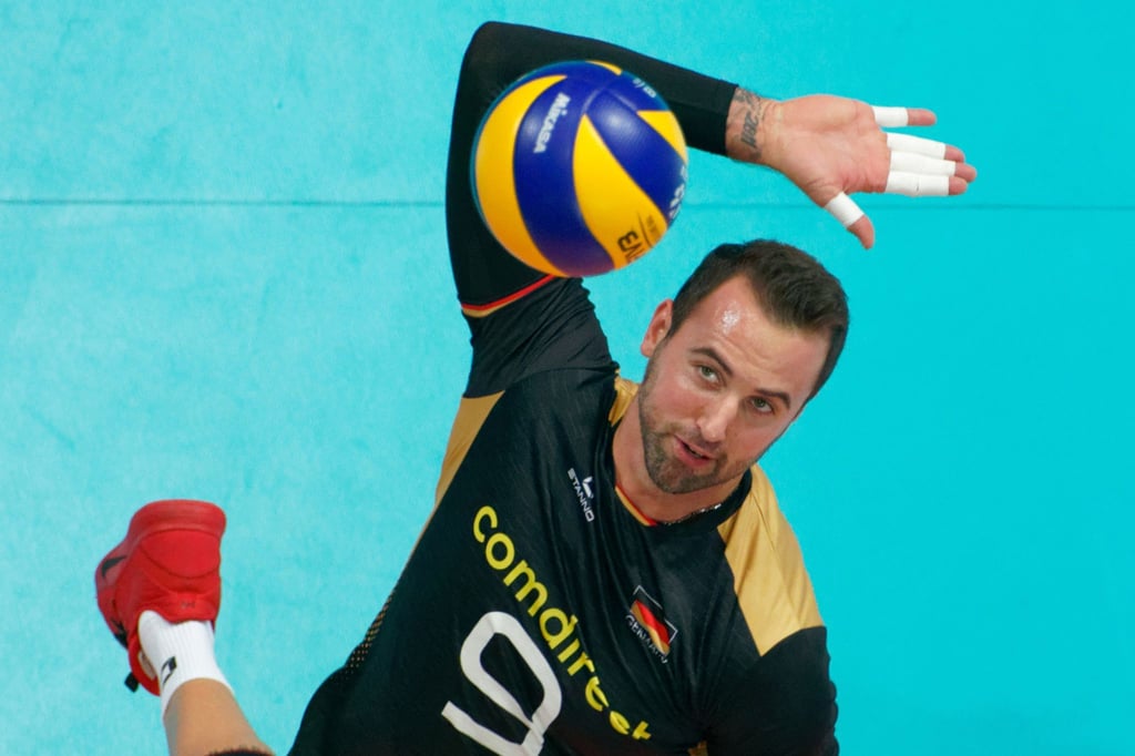 Pausiert für das DVV-Team und konzentriert sich auf die Olympischen Spiele in Paris: Georg Grozer in Aktion.