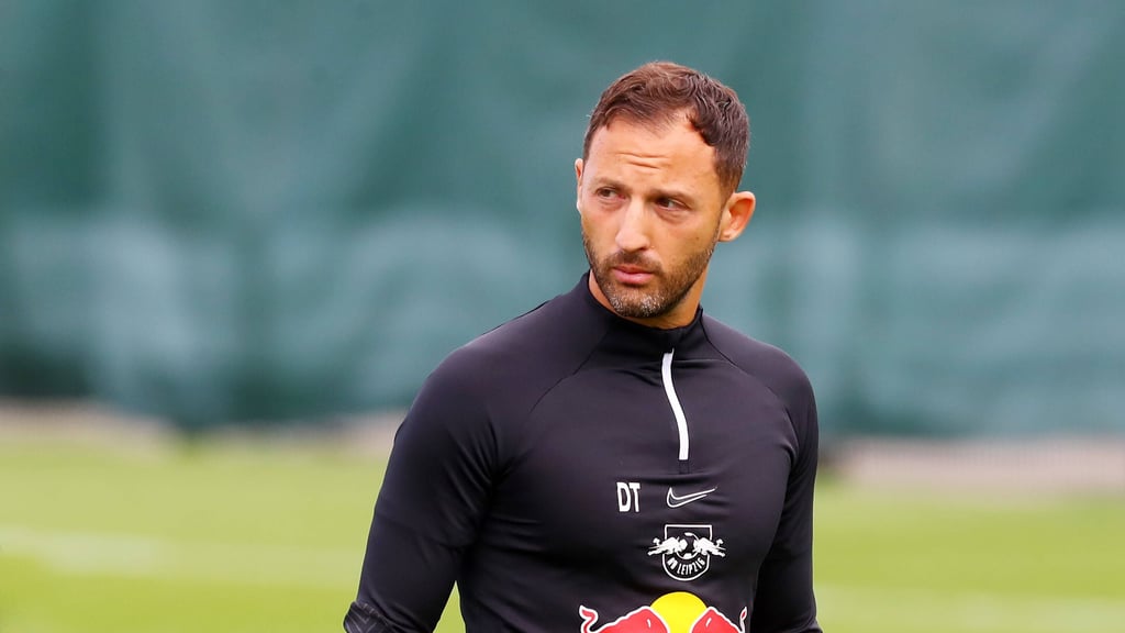 RB-Trainer Domenico Tedesco hat kein Verständnis für den Rasenanschlag in Dessau.