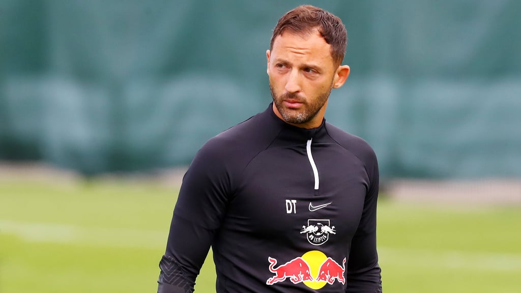 RB-Trainer Domenico Tedesco hat kein Verständnis für den Rasenanschlag in Dessau.