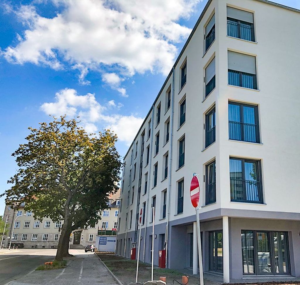 Das neue Pflegeheim in der Wolfgangstraße Dessau.