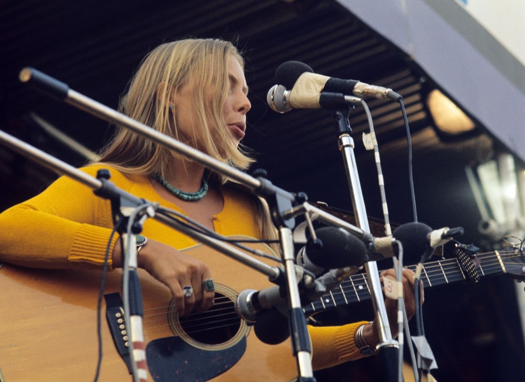 Joni Mitchell beim Isle of Wight Festival 1970.