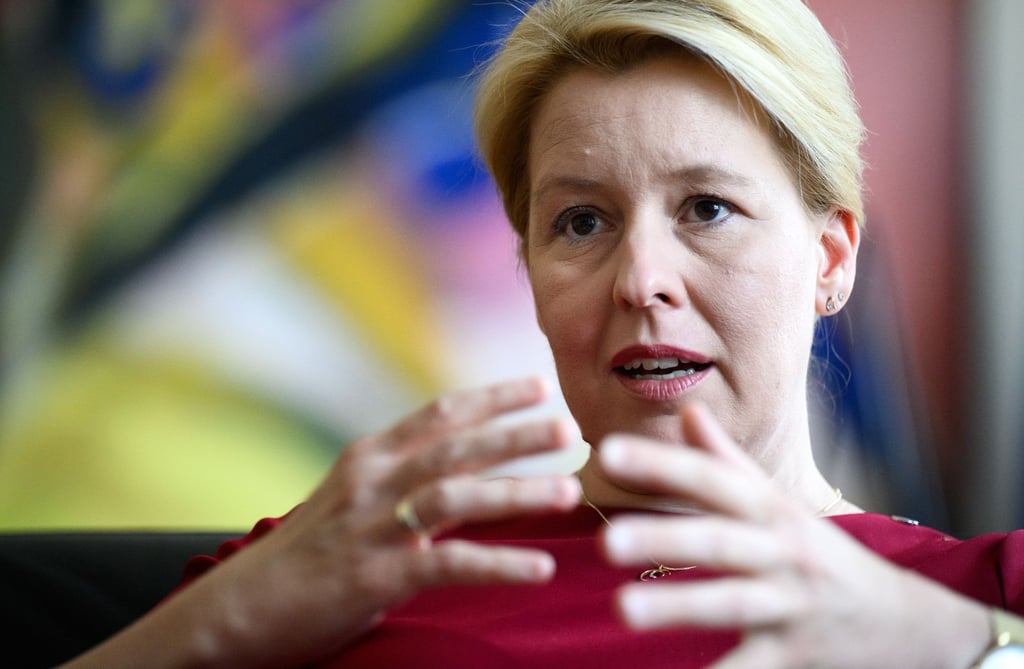 Franziska Giffey (SPD), Regierende Bürgermeisterin von Berlin, spricht.