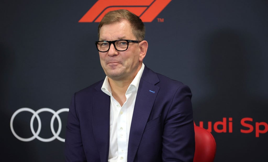 Markus Duesmann, Audi-Chef, spricht bei einer Pressekonferenz.