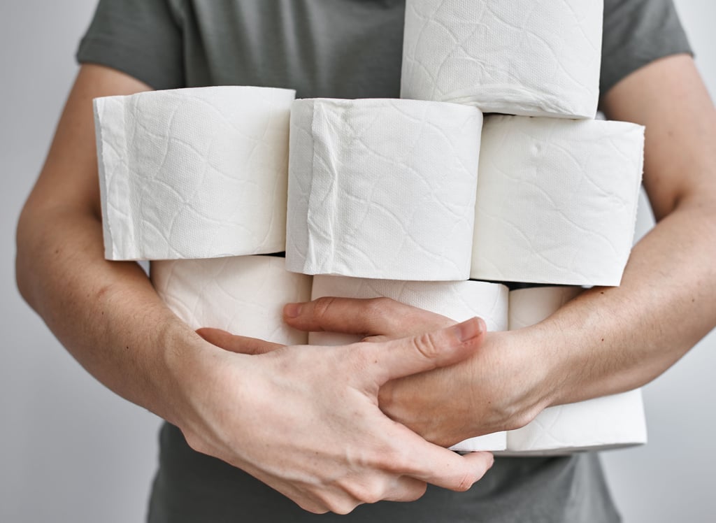 Rollen-Hamster: Die Angst, dass Putin demnächst den Klopapier-Nachschub abdreht.