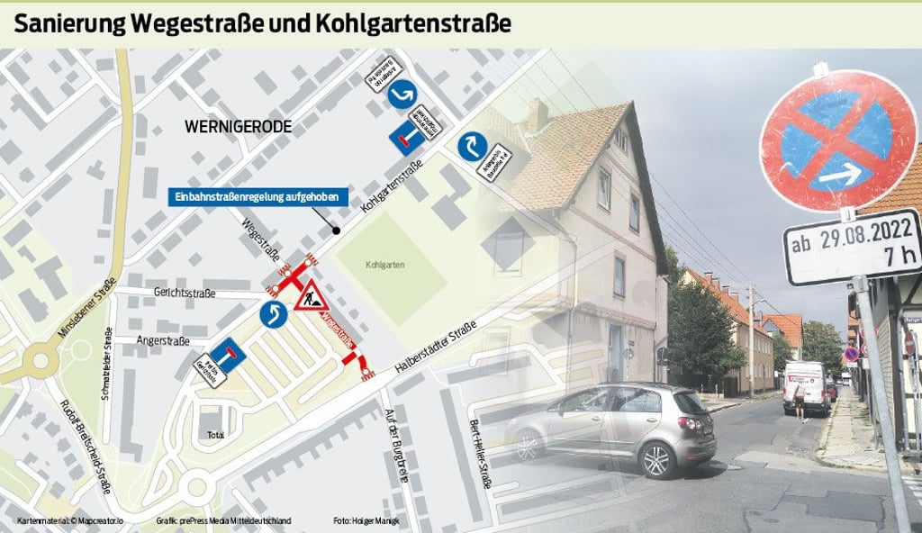 Das sind die Baustellen und Straßensperrungen im Angerviertel in Wernigerode.