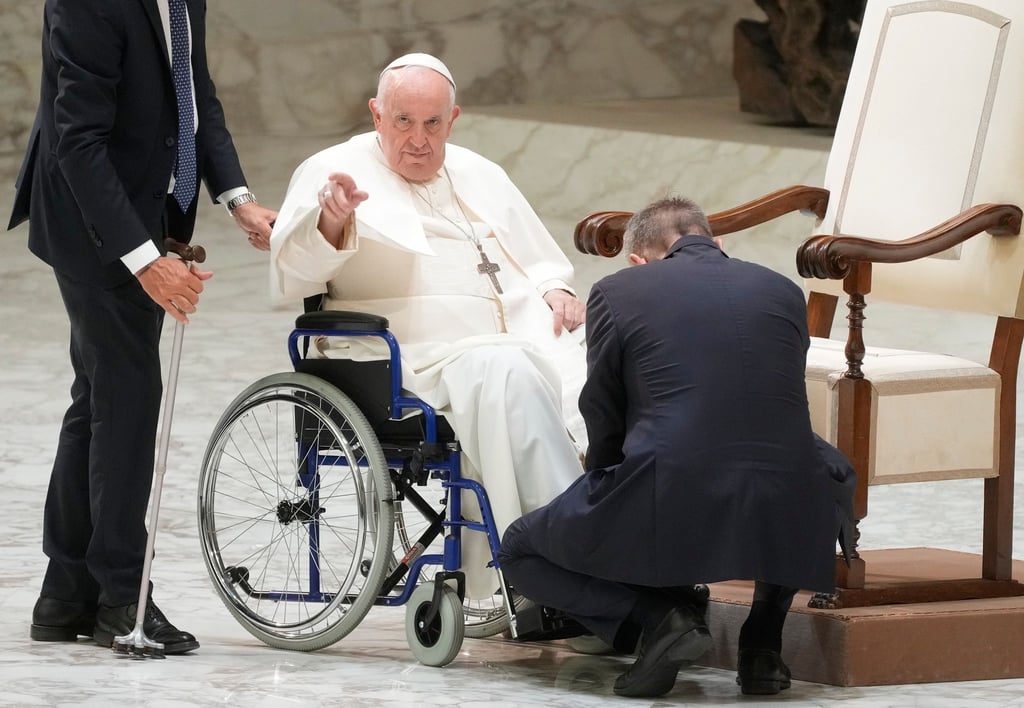 Papst Franziskus bei seiner wöchentlichen Generalaudienz im Vatikan.