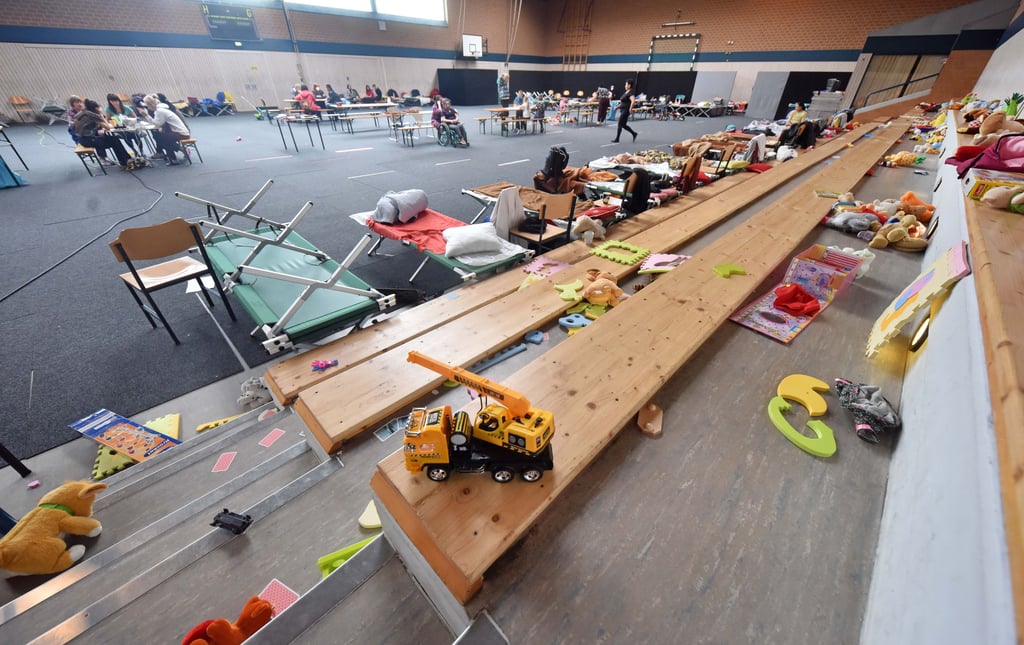 Brauereiturnhalle in Bitterfeld diente bislang als Flüchtlingsunterkunft.