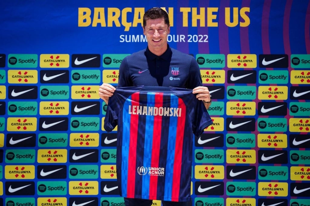 Der FC Barcelona mit Robert Lewandowski ist einer der Gruppengegner von Bayern München.