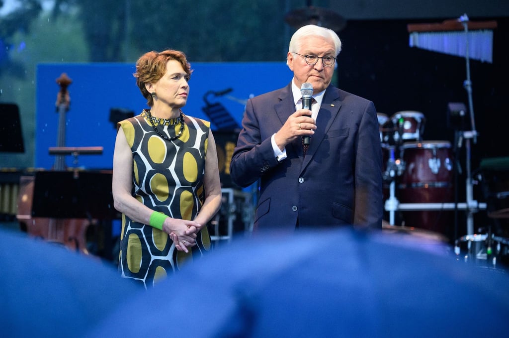 Bundespräsident Frank-Walter Steinmeier und seine Frau Elke Büdenbender.