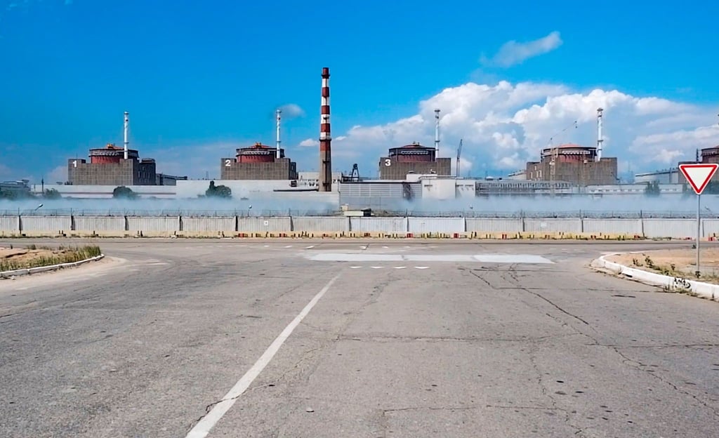 Das Kernkraftwerk Saporischschja steht im Südosten der Ukraine. Russische Truppen kontrollieren das Gebiet.